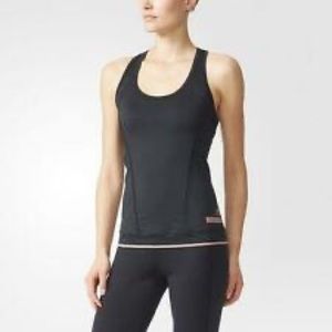 Adidas By Stella McCartney M black racer tank